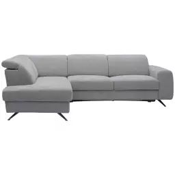 Canapé d’angle 4 places MOCCA coloris gris