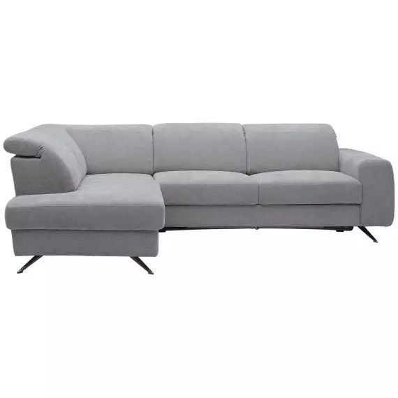 Canapé d&rsquo;angle 4 places MOCCA coloris gris