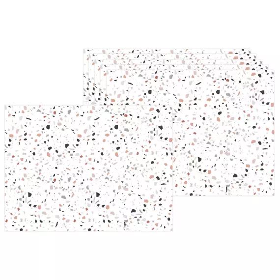 Set de table effet terrazzo 40 x 30 cm (lot de 6)