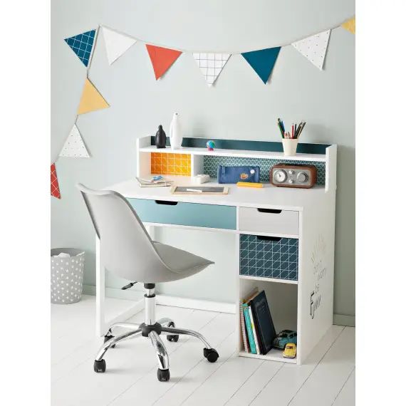 Bureau enfant LIGNE FUNNY bleu