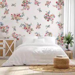 Papier peint panoramique végétal floral vintage 432x270cm Caroline