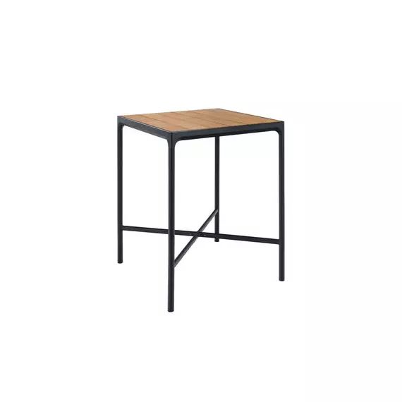 Table haute Four en Métal, Aluminium – Couleur Noir – 90 x 90 x 111 cm – Designer Henrik  Pedersen
