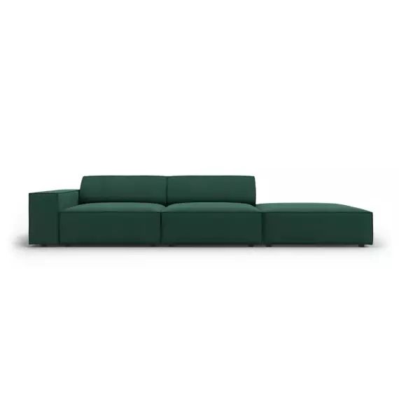 Canapé 3 places en tissu structuré vert