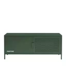 Meuble tv  métal kaki 120cm vert olive