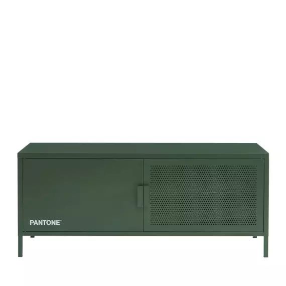 Meuble tv  métal kaki 120cm vert olive