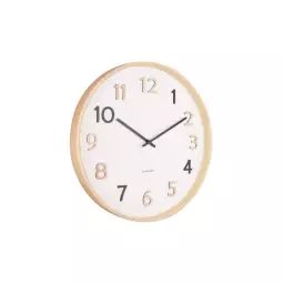 Horloge murale ronde Pure en bois – Ø 40 cm – PRESENT TIME