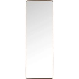 Miroir bords arrondis en métal cuivré 200×70