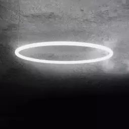 Lampe connectée Alphabet of light en Plastique, Aluminium – Couleur Blanc – 50 x 50.13 x 50.13 cm – Designer Bjarke Ingels Group
