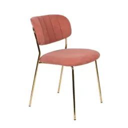 Chaise design de repas rose