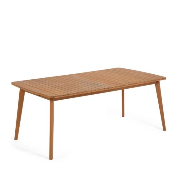 Hanzel – Table à manger de jardin extensible en bois