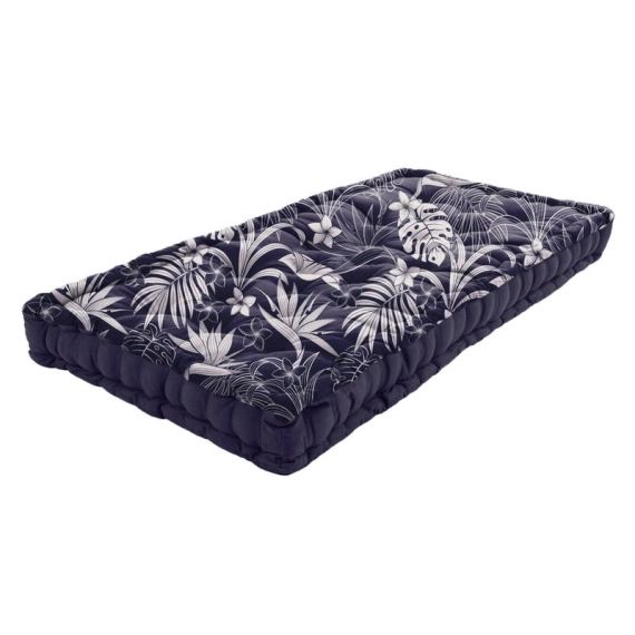 Matelas de sol Latina, bleu marine l.120 x H.12 cm