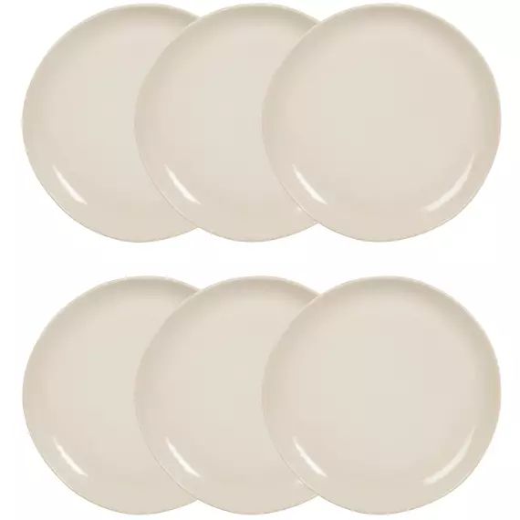 Assiette à dessert en grès beige