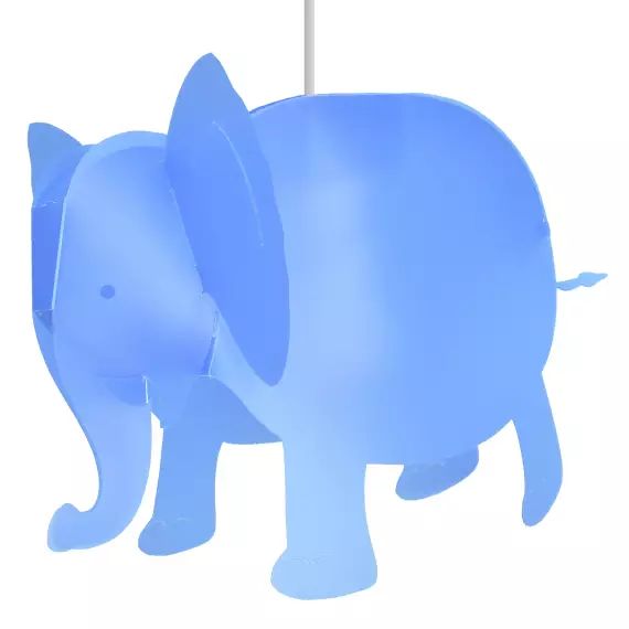 Suspension enfants Éléphant Bleu 33cm