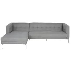 Canapé d’angle gauche 4/5 places gris