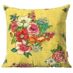 Housse de coussin outdoor jaune 45×45 cm