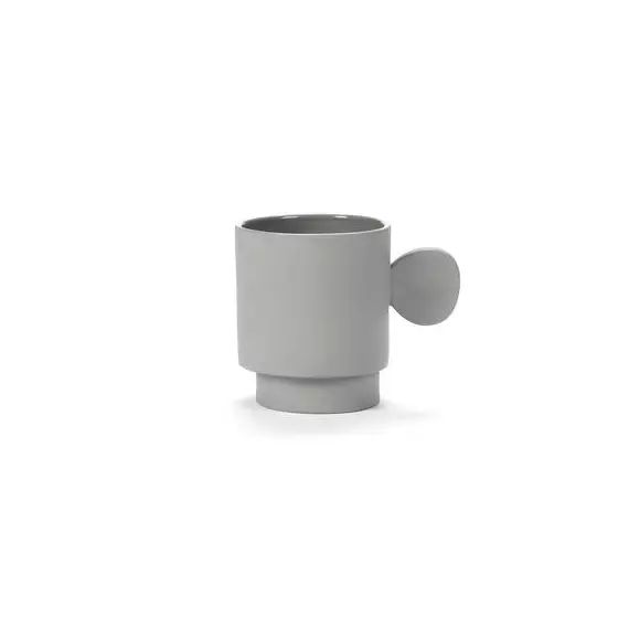 Mug Inner Circle en Céramique, Grès – Couleur Gris – 8.7 x 16.13 x 9.4 cm – Designer Maarten Baas