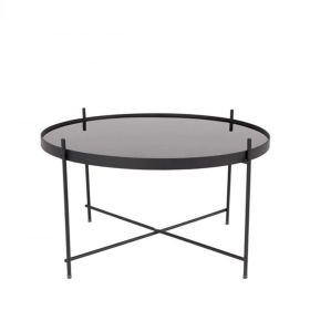 Table basse design ronde Large noir