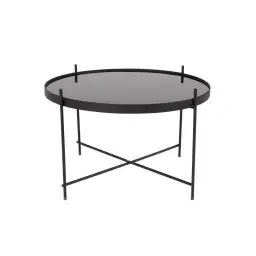 Table basse design ronde Large noir