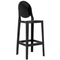 Chaise de bar Ghost en Plastique, Polycarbonate – Couleur Noir – 65 x 38 x 110 cm – Designer Philippe Starck