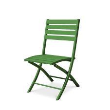Chaise de jardin en aluminium vert prairie