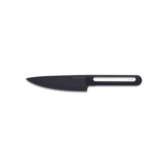 Couteau de cuisine LE COUTEAU DU CHEF silicone manche – lame noir Blister Pegb