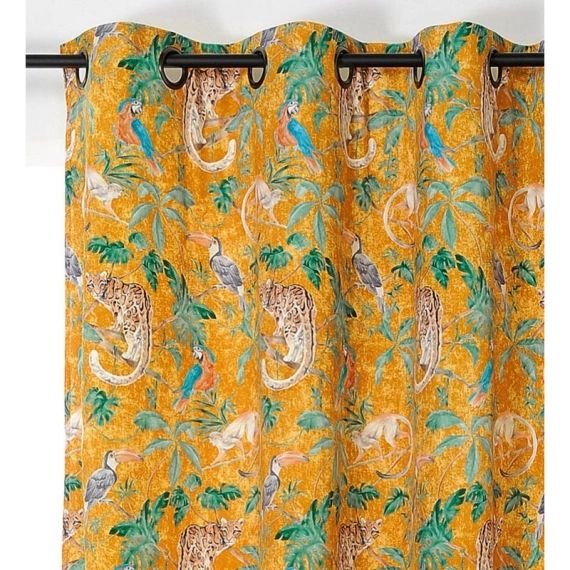 Rideau tamisant, Sapajou jaune l.145 x H.260 cm