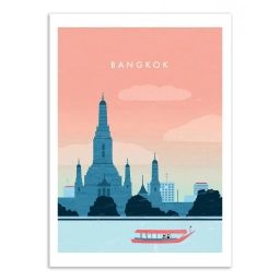 BANGKOK –  Affiche d’art 50 x 70 cm