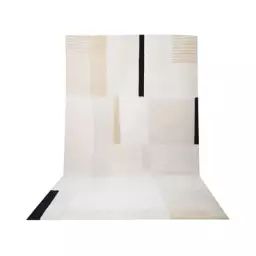 Tapis Tapis en Tissu, Coton – Couleur Beige – 77.97 x 77.97 x 77.97 cm – Designer Sarah Lavoine