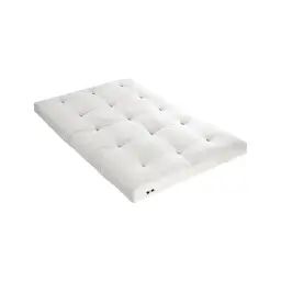 Matelas futon coton couleur écru 140×190