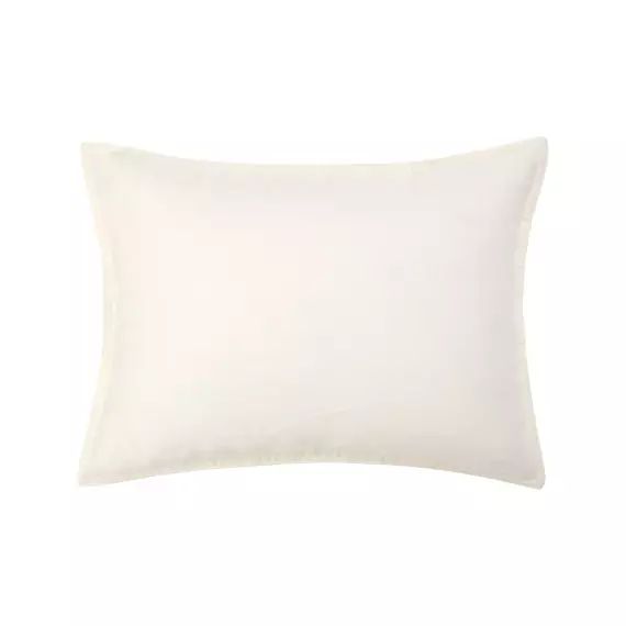 Taie d&rsquo;oreiller en satin de coton lavé coconut 30 x 40 cm