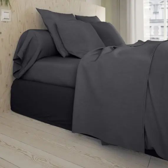 Drap plat   Coton Carbone 180×290 cm – DODO
