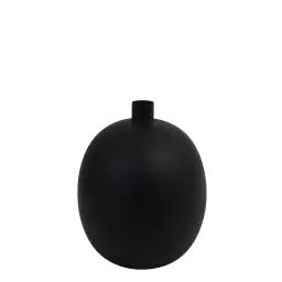 Vase noir métal ø26cm