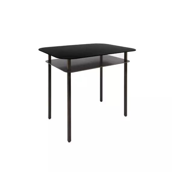 Table de chevet Tokyo en Métal, Acier thermolaqué – Couleur Noir – 73.8 x 73.8 x 55 cm – Designer Sarah Lavoine