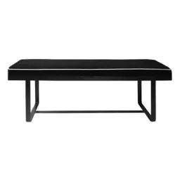 Banc rembourré Léo en Tissu, Mousse – Couleur Noir – 140 x 72.11 x 45 cm – Designer Sarah Lavoine