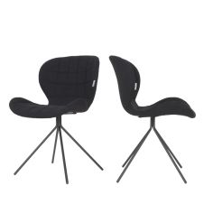 2 chaises design noir