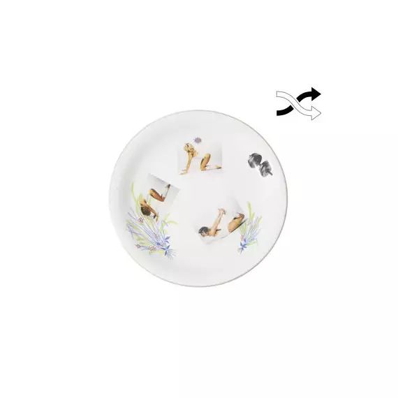 Assiette Assiette en Céramique, Porcelaine – Couleur Multicolore – 22.89 x 22.89 x 22.89 cm – Designer Thomas Mailaender