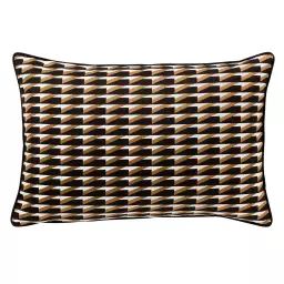 Housse de coussin noir – 40×60 cm avec motif géométrique