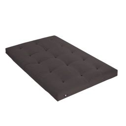 Matelas futon coton couleur chocolat 140×190