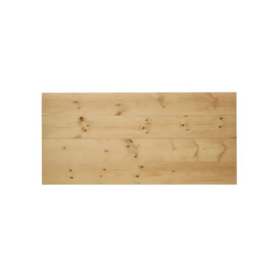 Tête de lit lames horizontales en bois couleur chêne moyen 100x60cm