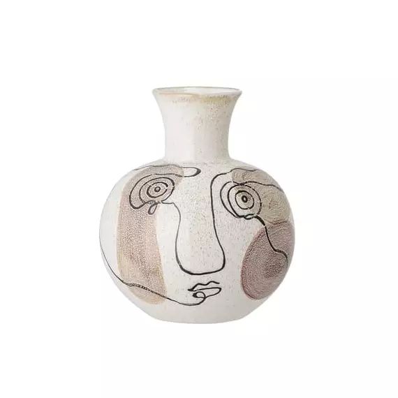 Vase Vases en Céramique – Couleur Blanc – 26.21 x 26.21 x 22.5 cm