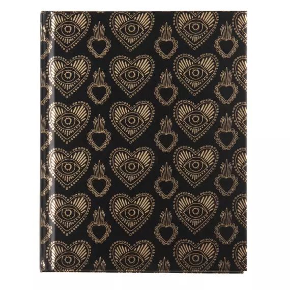 Carnet noir et doré
