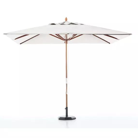 Parasol en bois carré 3×3 ecru