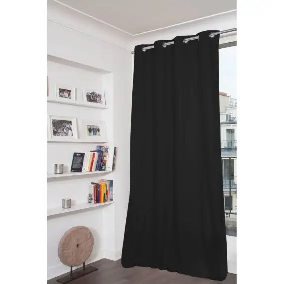 Rideau occultant total noir 135 x 250