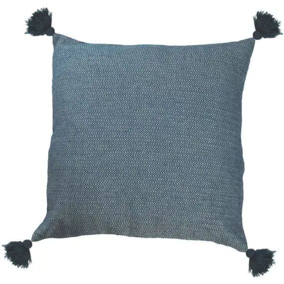 Housse de coussin en coton 50×50 Bleu nuit
