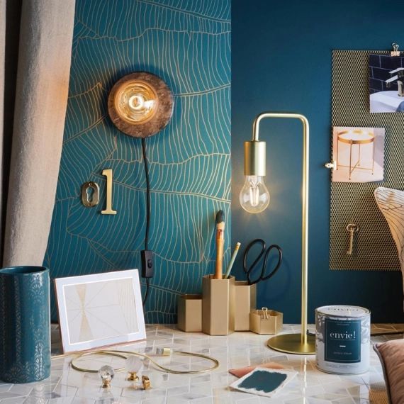 Papier peint vinyle expansé sur intissé Palme vert argenté