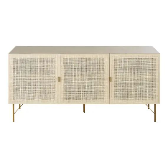 Buffet 3 portes cannage en rotin