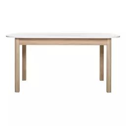 Table L.160/200 rectangulaire TOLEDO 2 décor chêne sonoma/blanc