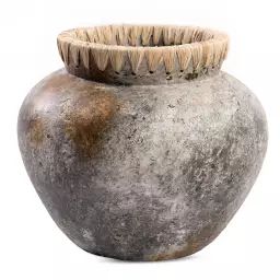 Vase en terre cuite antique gris H27