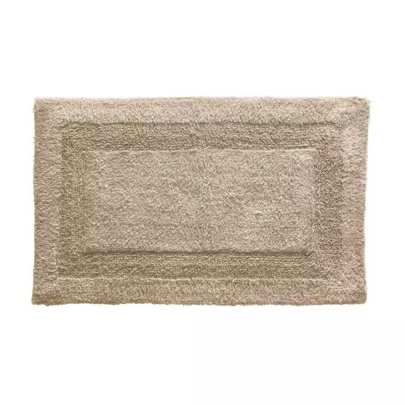 Tapis de bain beige 50×80 en coton