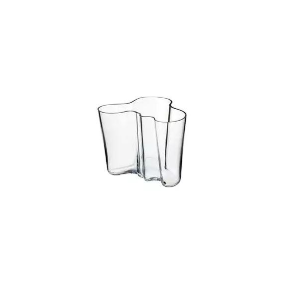 Vase Aalto en Verre, Verre soufflé bouche – Couleur Transparent – 20.8 x 20.8 x 16 cm – Designer Alvar Aalto